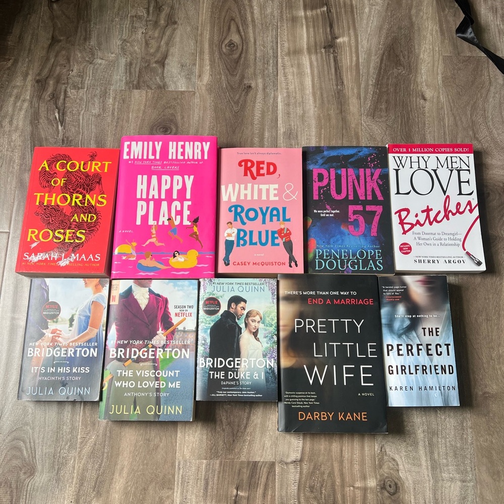 Collection of Popular Fiction Books
